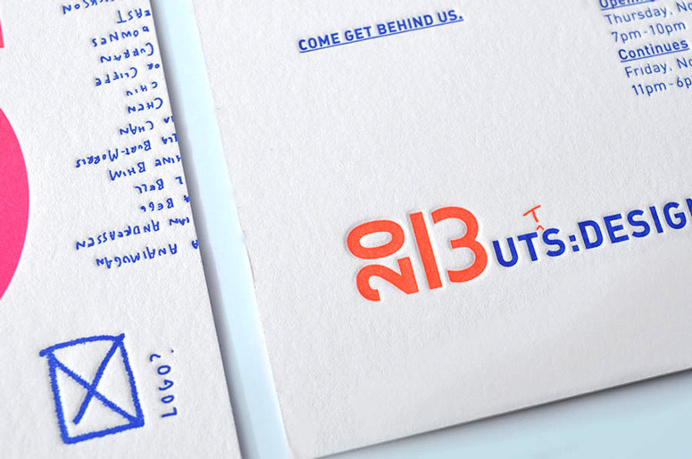MFA graduate design show invitations