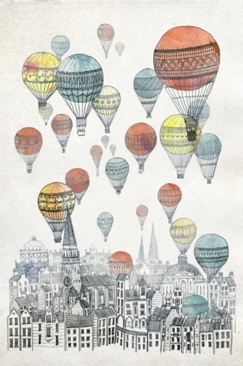 tumblr_lp41kbRZ2w1qa85l7o1_500.jpg (467×700) #hot #air #illustrations #balloons