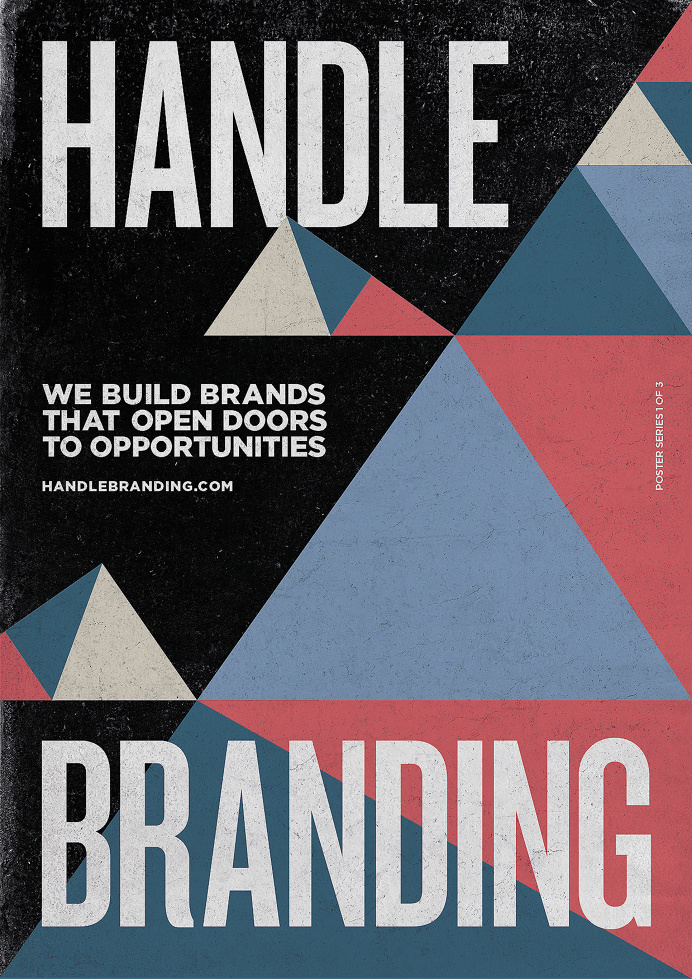 Geometric Typography Poster #design