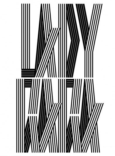 CUSTOM LETTERS, BEST OF 2010, DAY 1 — LetterCult #vector #lettering #gaga #alex #black #trochut #type #lady #stripe