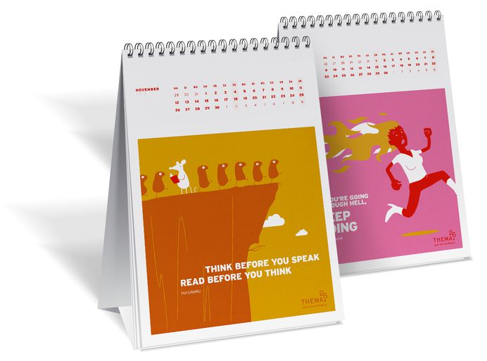 Calendar for Uitgeverij Thema by The Ad Agency