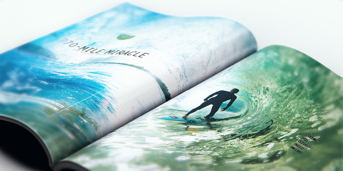 Surfing Magazine Editorial 2012 - Joy Stain #surf #surfing #print #spread #layout #editorial #magazine #typography