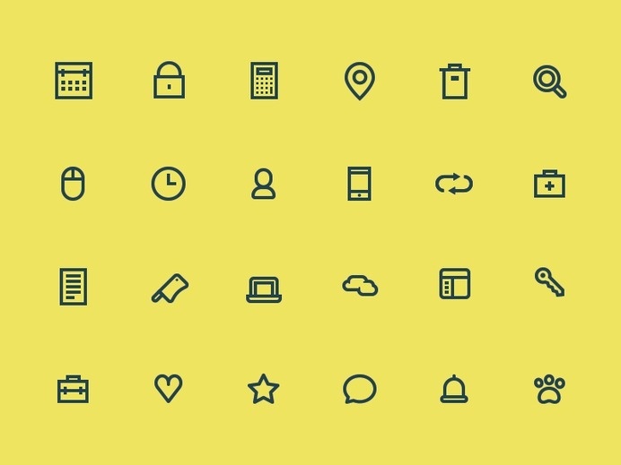 24 Free Small Icons