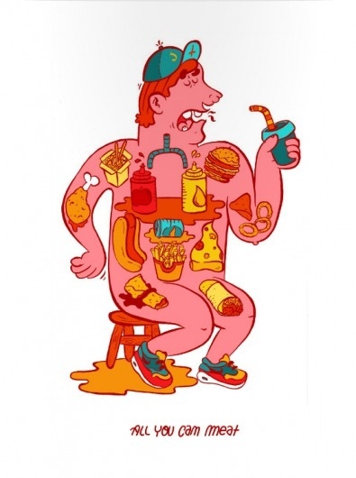 My Sweet Crimson Anatomy - The Black Harbor #illustration #food