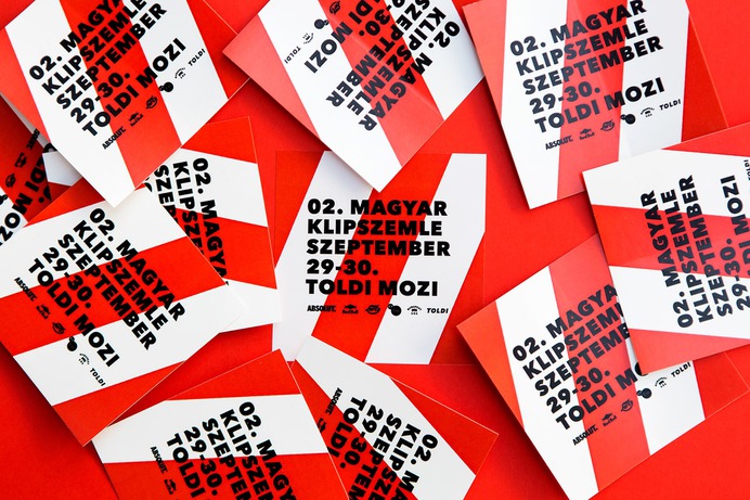 Magyar Klipszemle Branding - Mindsparkle Mag Kristof Kiss-Benedek designed the branding for the Second Hungarian Music Video Festival in Hungary. This project involved the creation of posters, t-shirts, tote bags, together with all the other signage needed for the event. #logo #packaging #identity #branding #design #color #photography #graphic #design #gallery #blog #project #mindsparkle #mag #beautiful #portfolio #designer