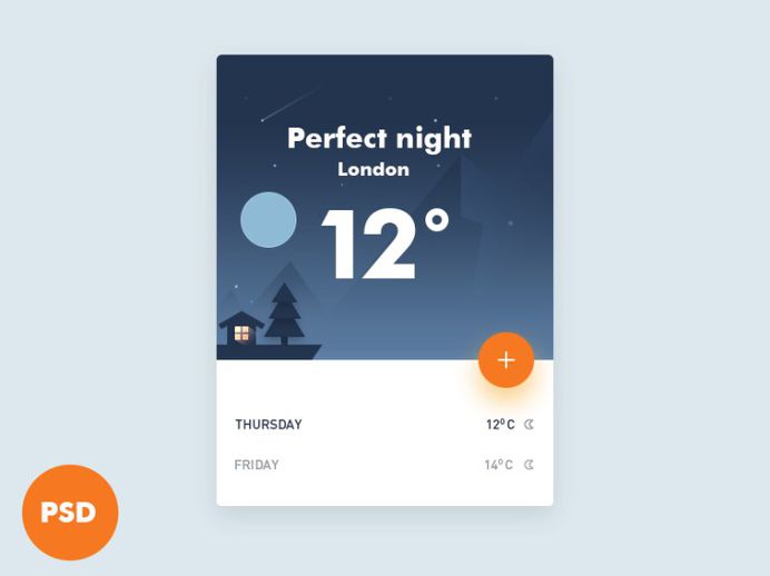 Weather UI Widget