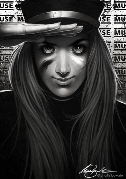 The Resistance by Charlie Bowater on deviantART #charile #portrait #bowater