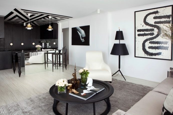Marine Parade apartment with a charming monochromatic interior