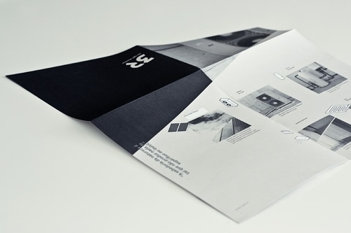 Brochure design idea #44: fold brochure / 3R on the Behance Network #fold #concrete #brochure