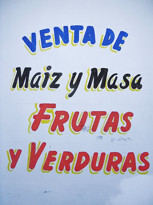 mexican stucco lettering