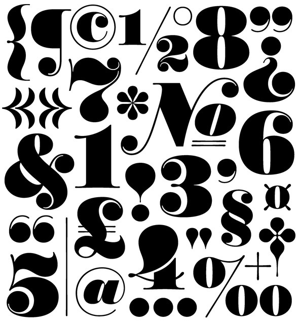 Worthe Numerals #numbers #type #font #typeface