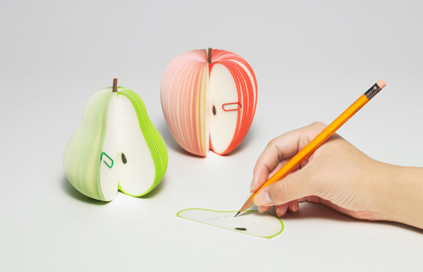 Kudamemo #fruits #paper #blocks