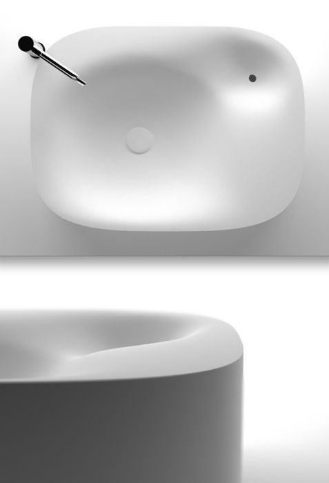 'nivis' wash basin by shiro studio for agape #interiors #fixtures
