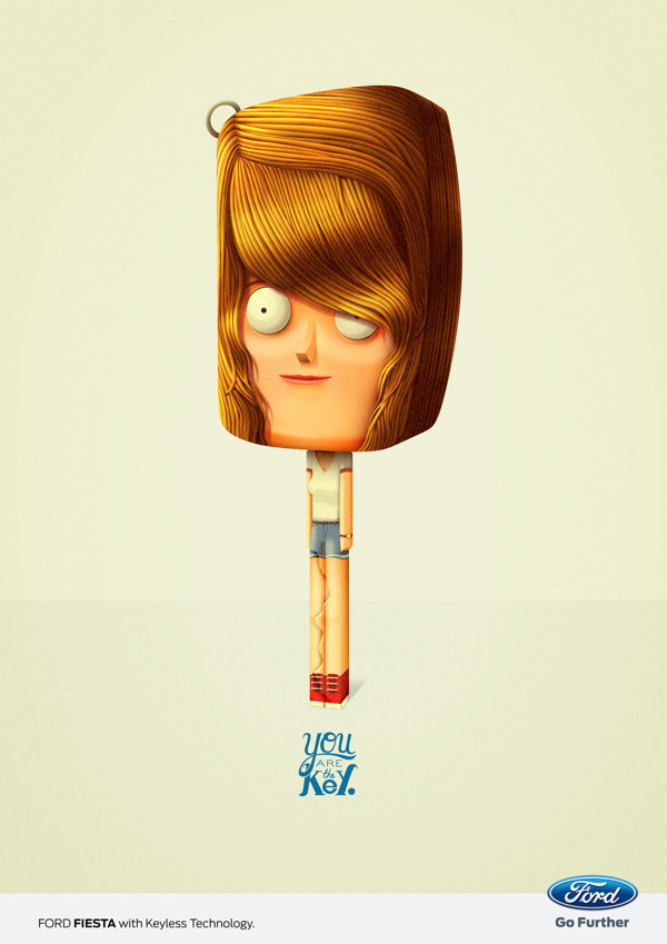 You are the Key. For FORD GREECE #illustration #advertising #character design #key #ford #bakea