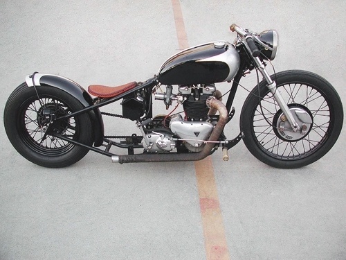 CONVOY #school #old #black #motorcycle