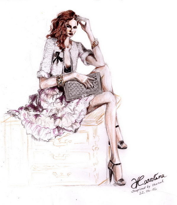 30+ Cool Fashion Sketches #girl #art #fashion #drawing #sketch