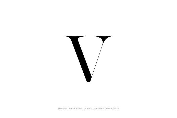 Lingerie Typeface - The Most Advanced Typeface For Fashion And Luxury by Moshik Nadav Typography #Lingerie #Typeface #Fashion #FashionTypogr