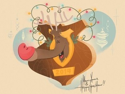 Happy Holidays ! #holidays #illustration #vintage