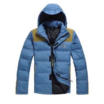 North Face Down Jacket Blue-Mens #fashion