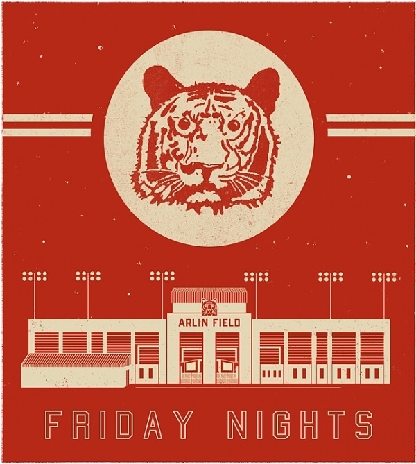 Patrick Moore - DESIGN #mark #white #red #football #tiger