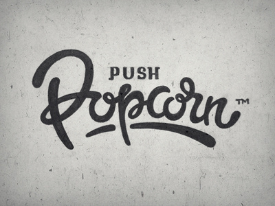 Popcorn by Eddie Lobanovskiy #inspiration #creative #lettered #personalized #design #illustration #logo #hand