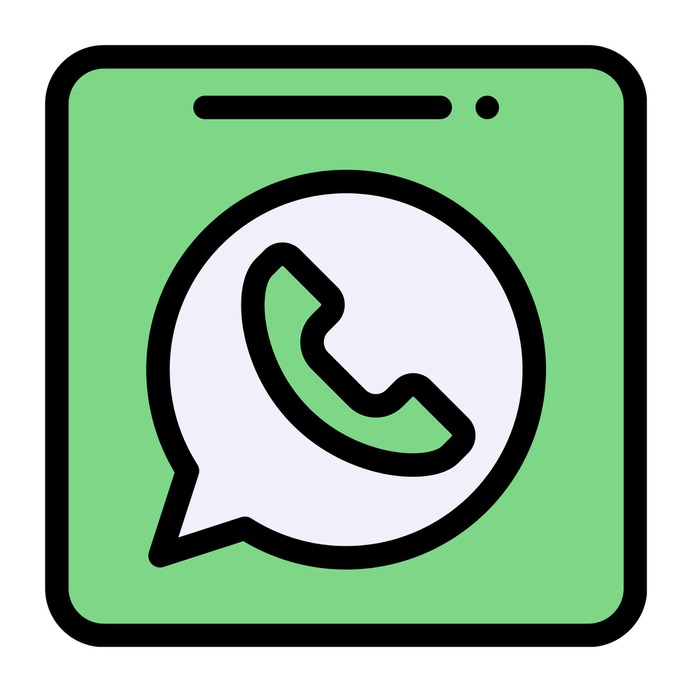 See more icon inspiration related to whatsapp, chat, brands and logotypes, communications, logos, logotype, message, logo, social network and social media on Flaticon.