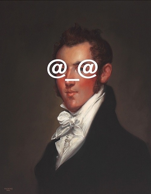 Shawn Huckins. Classical paintings with a modern... Supersonic Electronic Art #art