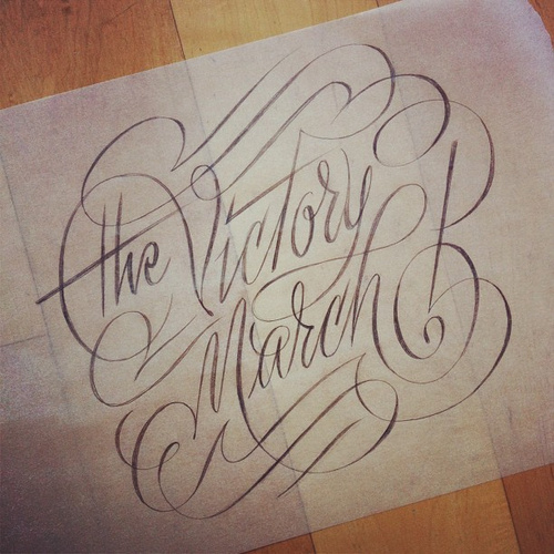 Typeverything.com - The Victory March by Erik Marinovich. #typography #type #script