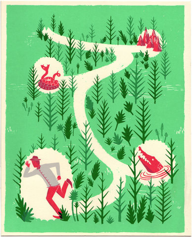 Hand Drawn by Hand #green