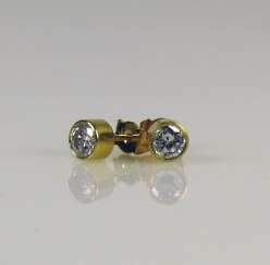 Pair Of Brilliant Stud Earrings