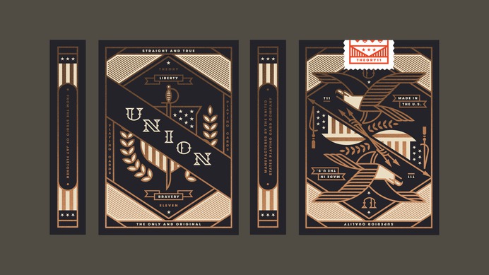 Union Playing Card Americana Box Design by Jay Fletcher