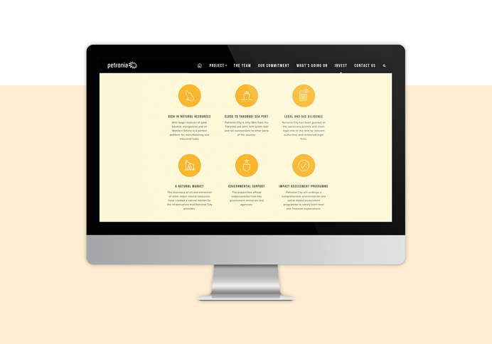 Petronia City Website design