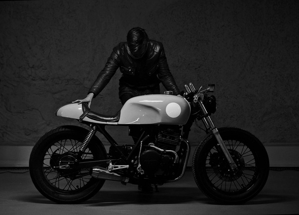 tokyo bleep #cafe #bike #black #racer