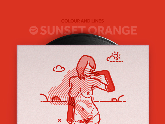Colour and Lines Sunset Orange Mixtape