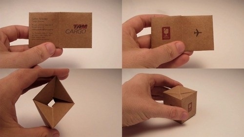 Design & cia / TAM Cargo: Box Business card #card #business