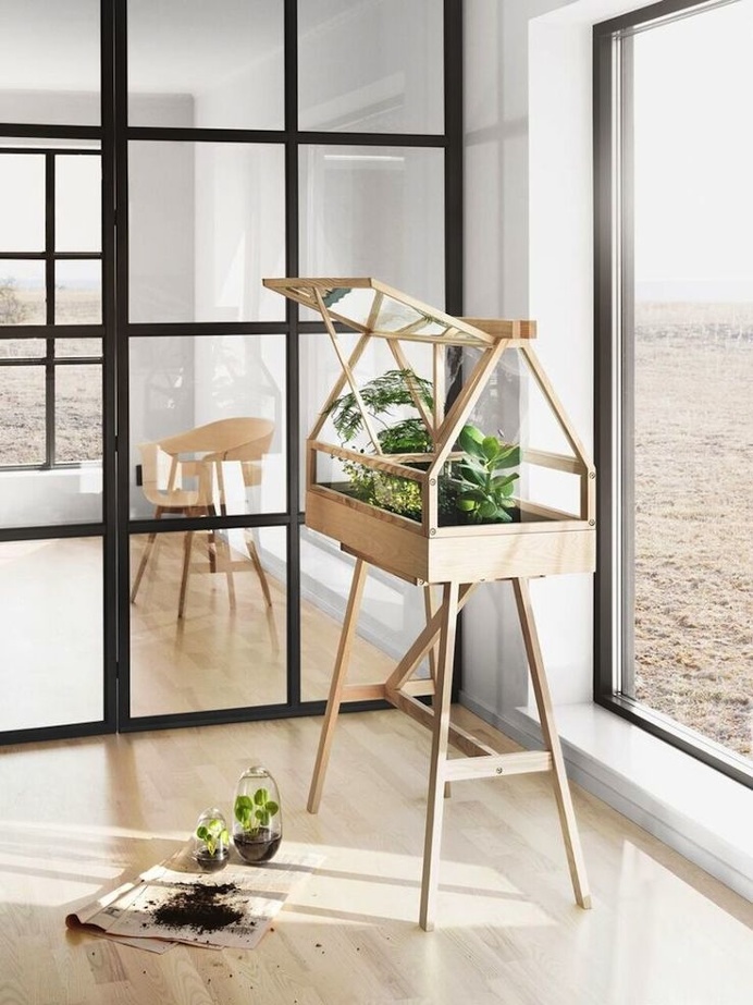 Atelier 2+, a creative studio based in Bangkok, has designed a miniature indoor greenhouse for gardeners of all kinds, simply called Greenho
