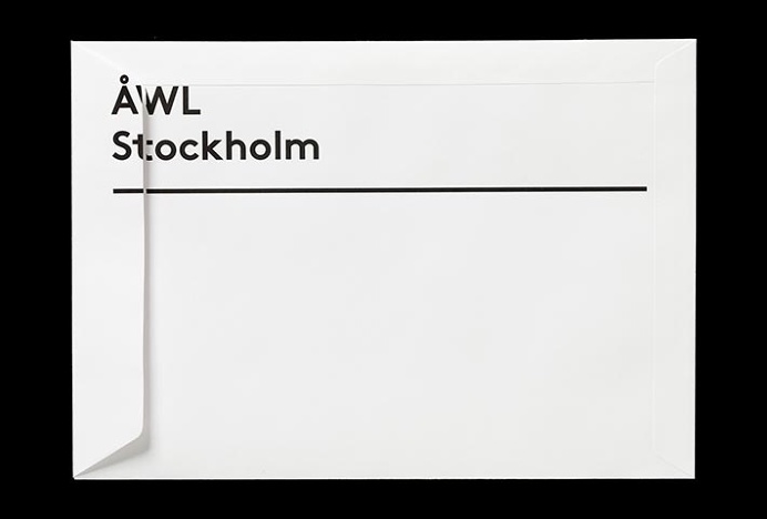 Ã…WL Arkitekter by Henrik Nygren #stationary #brand design #branding #envelope