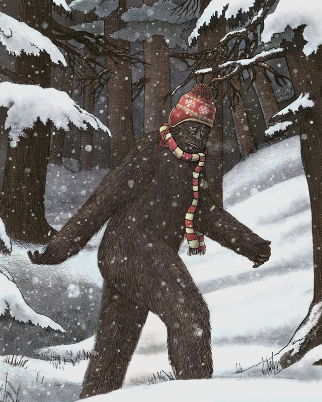 terryfan #bear #illustration #snow