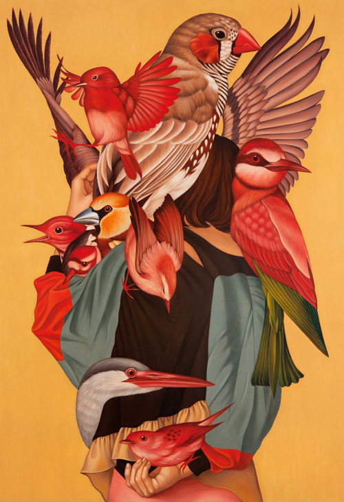 Found Image, birds #illustration #color #bird