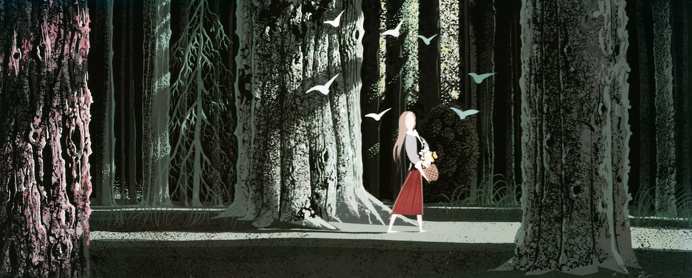 Eyvind Earle concept art for Walt Disney's Sleeping Beauty