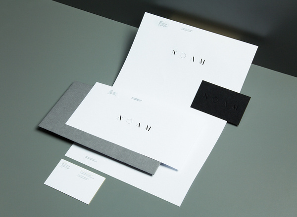 Logo and stationery created by Graphical House for interior design consultancy Noam #interior #house #created #design #noam #stationery #logo #consultancy #graphical