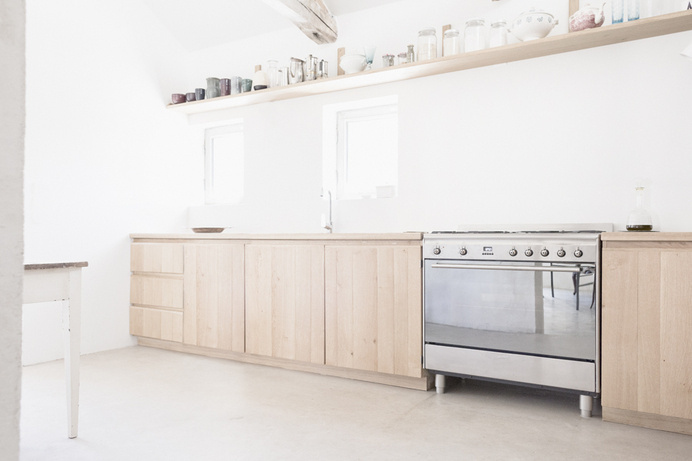 Cucina #wood #kitchen #white