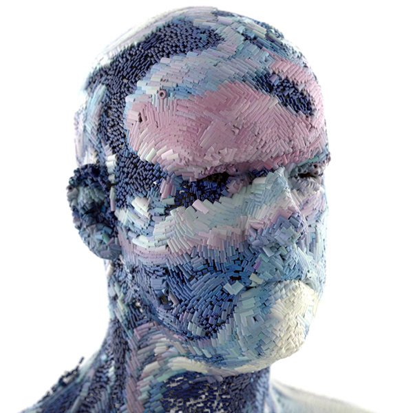 XGen Portraits on Behance #colours #iceman #distort #face #3d