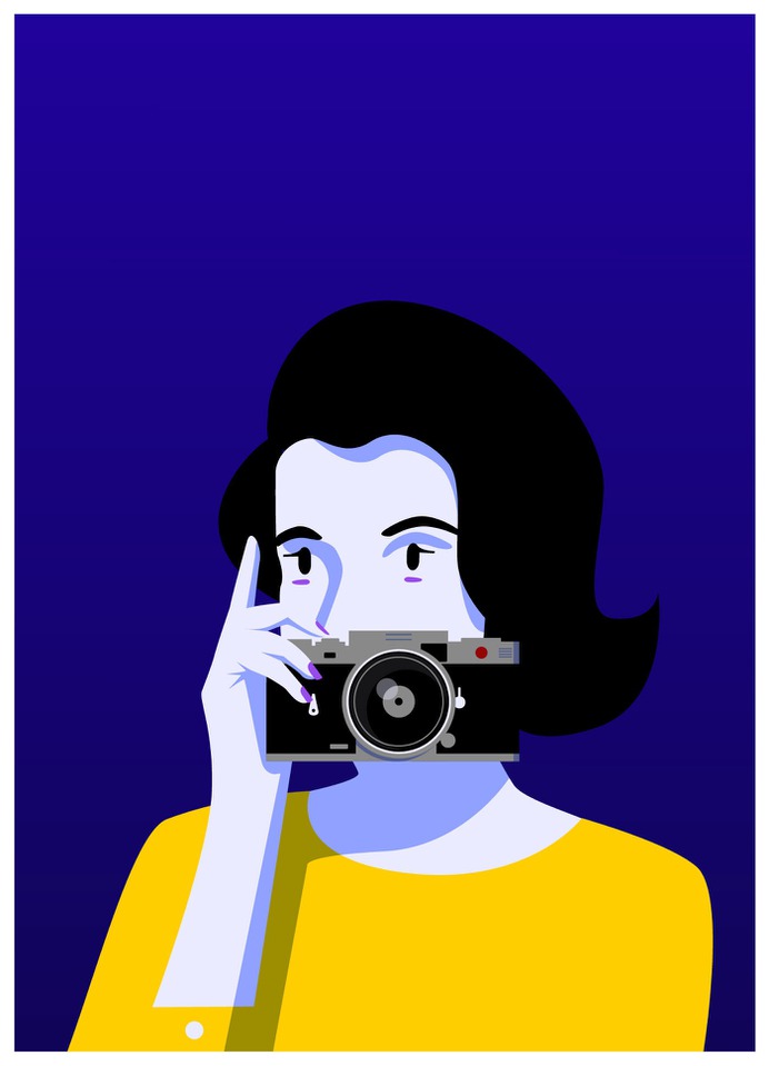 Philippe Nicolas - Illustration & design - Woman & Leica