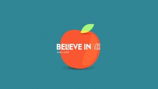 Looks like good Microsite by Soleil Noir #believe #ios #vector #in