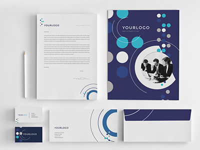 Business Stationery Pack #pattern #business #modern #circles #professional #minimal #stationery