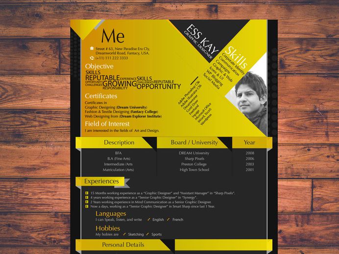 Modern Designer - Free Modern Resume Template for Designer