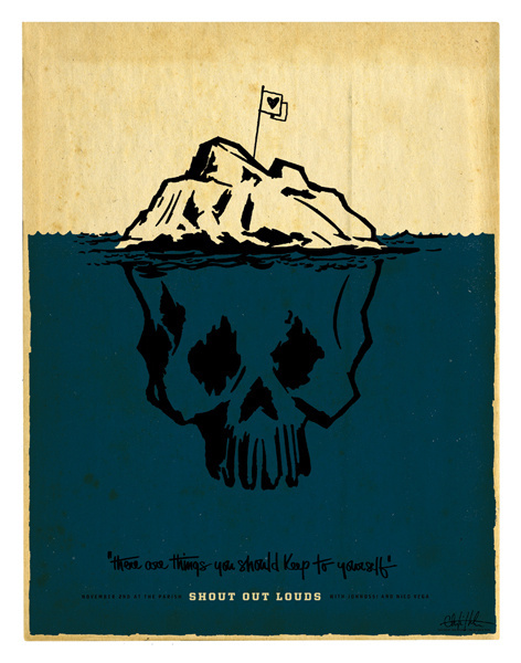 GigPosters.com - Shout Out Louds - Johnossi - Nico Vega #gigposter #screenprint