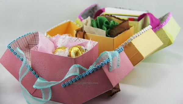 40+ Creative DIY Favor Boxes #cake #favor #box #candy #boxes #gift #diy #decorative