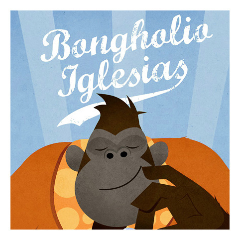 Bongholio Iglesias - finest gorilla grooves #illustration #gorilla #music #groove #beats